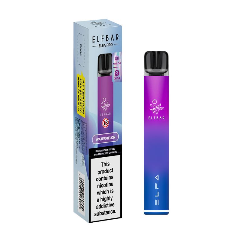 Elf Bar ELFA Pro Rechargeable E-Cigarette Pod Kit (Aurora Purple / Watermelon)