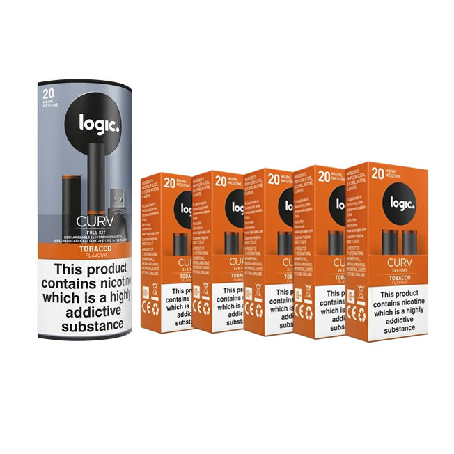 Logic Curv Tobacco E-Cigarette Combination Pack