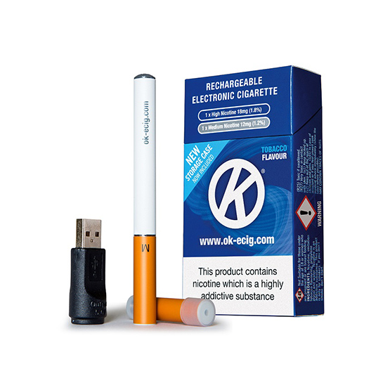 OK Vape Rechargeable Tobacco E-Cigarette Starter Kit