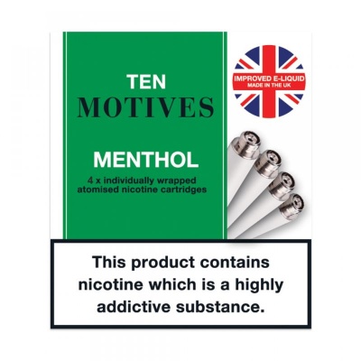 10 Motives E-Cigarette Menthol Refill Cartridges Saver Pack (40 Packs)