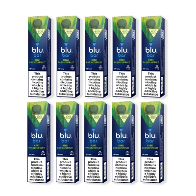 Blu Bar Kiwi Passion Fruit Disposable Vape Pen (Pack of 10)