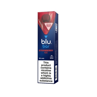 Blu Bar Strawberry Ice Disposable Vape Pen (20mg)