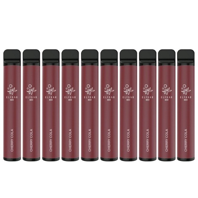 Elf Bar 600 Cherry Cola Disposable Vape Pen Saver Bundle (Pack of 10)