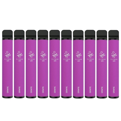 Elf Bar 600 Grape Disposable Vape Pen Saver Bundle (Pack of 10)