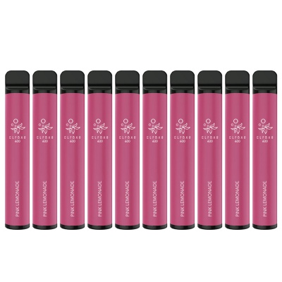 Elf Bar 600 Pink Lemonade Disposable Vape Pen Saver Bundle (Pack of 10)
