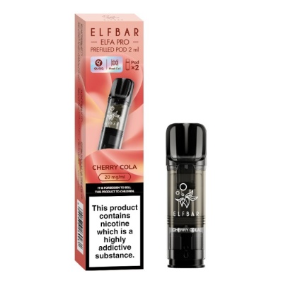 elfbar elfa refillable pods ELFA PRO Cherry Cola Refills 2pk