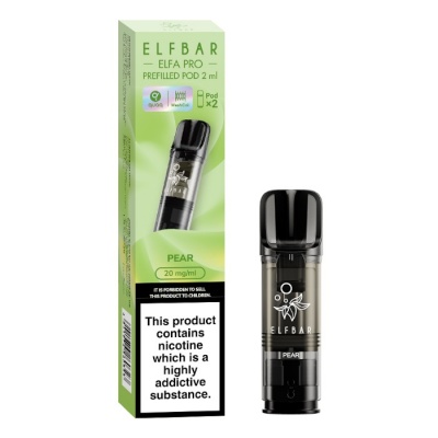 Elf Bar ELFA PRO Pear E-Cigarette Refill Pods (Pack of 2)