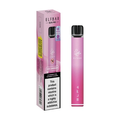 Elf Bar ELFA PRO Rechargeable E-Cigarette Pod Kit (Aurora Pink/Pink Lemonade)