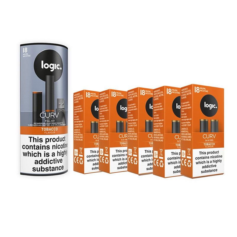 Logic Curv Tobacco ECigarette Combination Pack