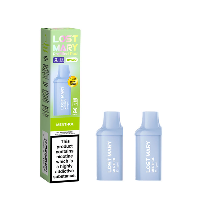 lost mary bm6000 menthol refill 20mg LOST MARY BM6000 Refillable Pod Kit - 6000 Puffs main image 0