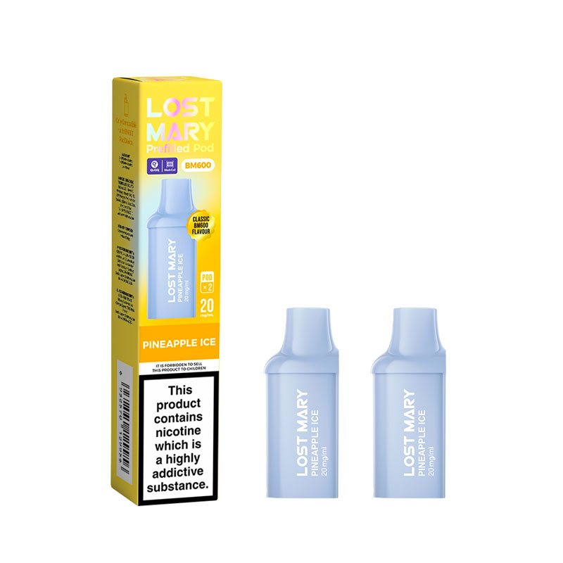 refill disposable vape cartridge Lost Mary BM600 Pineapple Ice Pods Color:Dark Ocean Type_Discreet Shop Sky [2000mg] |