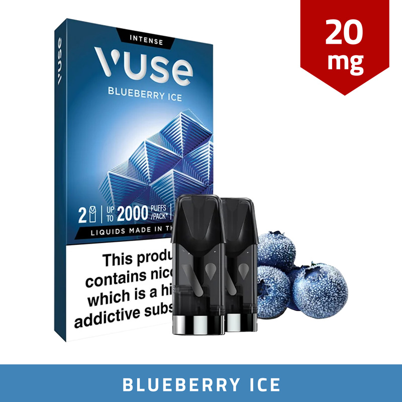 how many cigarettes in a vuse pod Blueberry Ice Refill Pods (20mg) rechargeable elf bar Include Optional Carbon Post Filters?:No Juul Battery - Compatibility