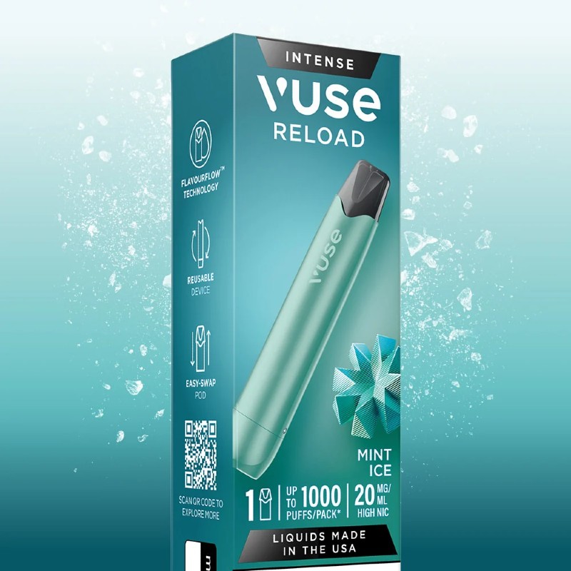 air vuse vape Reload Rechargeable Pen with Mint Ice Refill Pod Kit:EU TPD Edition Vapeadores Juul Pods New York,