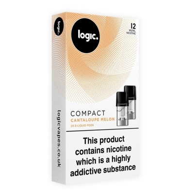 Logic Compact E-Cigarette Cantaloupe Melon 12mg E-Liquid Pods