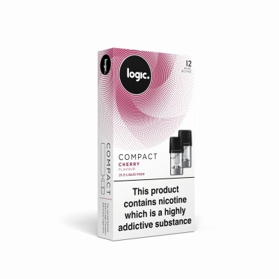 Logic Compact E-Cigarette Cherry 12mg E-Liquid Pods