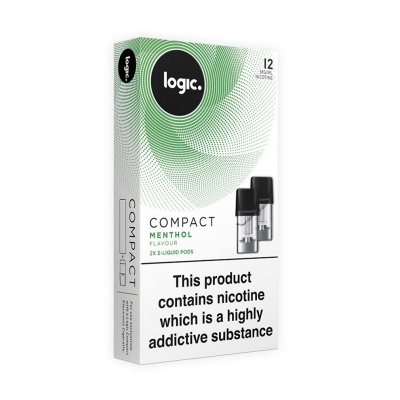 Logic Compact E-Cigarette Menthol 12mg E-Liquid Pods