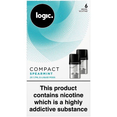 Logic Compact Spearmint 6mg E-Liquid Pods
