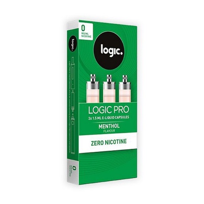 Logic PRO E-Cigarette Refill Capsules Menthol 0mg