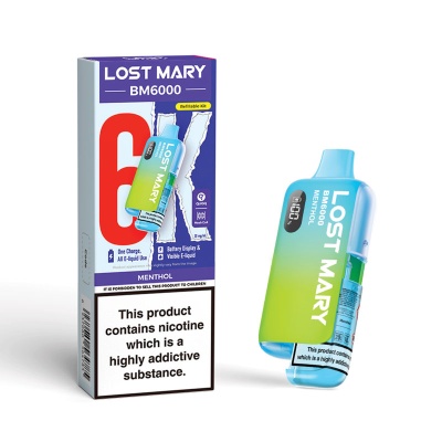 Lost Mary BM6000 Menthol Vape Kit - VapeMountain.com