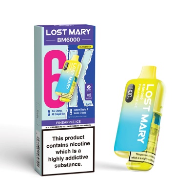 Lost Mary BM6000 Pineapple Ice Vape Kit - VapeMountain.com