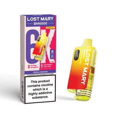 lost mary triple mango prefilled pod kit Lost Mary BM6000 Triple Mango Vape Kit