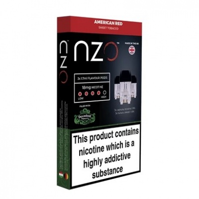 NZO Vape Decadent American Red Refill Pack (18mg)