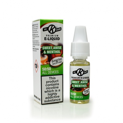 OK Vape 50/50 Sweet Anise and Menthol E-Liquid (6mg)