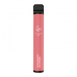 Elf Bar 600 Strawberry Ice Cream Disposable Vape Pen (20mg) - Money Off!