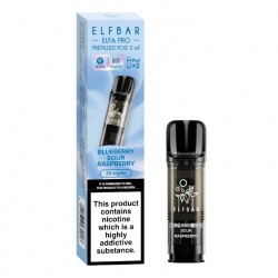 Elf Bar ELFA PRO Blueberry Sour Raspberry E-Cigarette Refill Pods (Pack of 2)