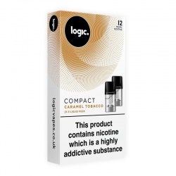 Logic Compact E-Cigarette Caramel Tobacco 12mg E-Liquid Pods