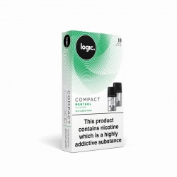 Logic Compact E-Cigarette Menthol 18mg E-Liquid Pods