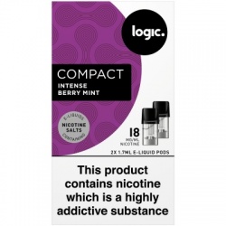 Logic Compact Intense Berry Mint 18mg E-Liquid Pods