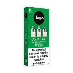 Logic PRO E-Cigarette Refill Capsules Menthol 18mg
