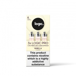 Logic PRO E-Cigarette Refill Capsules Vanilla 6mg