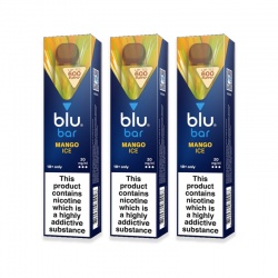 Blu Bar Mango Ice Disposable Vape Pen (Pack of 3)