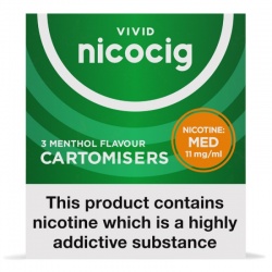 Nicocig Refill Cartridges Medium Strength Menthol Cartomisers