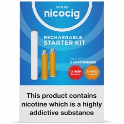 Vivid Nicocig Rechargeable Electronic Cigarette Starter Kit