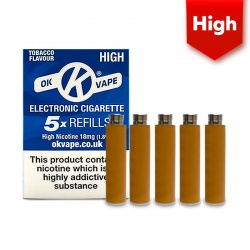 OK Vape Tobacco High Nicotine E-Cigarette Refills (18mg)