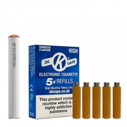 OK Vape E-Cigarette K1 Replacement Battery with Refill Cartridges