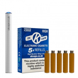 OK Vape E-Cigarette K2 Replacement Battery with Refill Cartridges