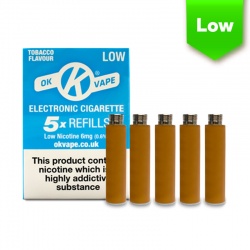 OK Vape Tobacco Low Nicotine E-Cigarette Refills (6mg)