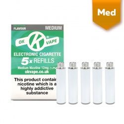 OK Vape Menthol Medium Nicotine E-Cigarette Refills (12mg)