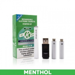 OK Vape Rechargeable Menthol E-Cigarette Starter Kit