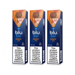 Blu Bar Peach Ice Disposable Vape Pen (Pack of 3)