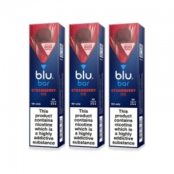 Blu Bar Strawberry Ice Disposable Vape Pen (Pack of 3)