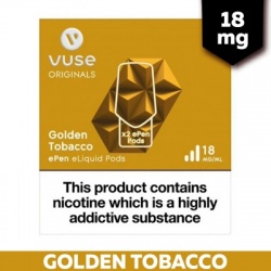 Vuse ePen Golden Tobacco E-Cigarette Refill Cartridges (18mg)