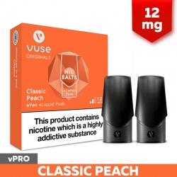 Vuse ePen vPro Classic Peach E-Cigarette Refill Cartridges (12mg)