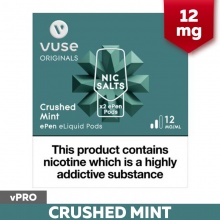 Vuse ePen vPro Crushed Mint E-Cigarette Refill Cartridges (12mg)