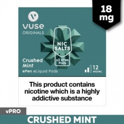 Vuse ePen vPro Crushed Mint E-Cigarette Refill Cartridges (18mg)
