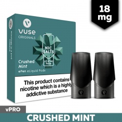 Vuse ePen vPro Crushed Mint E-Cigarette Refill Cartridges (18mg)